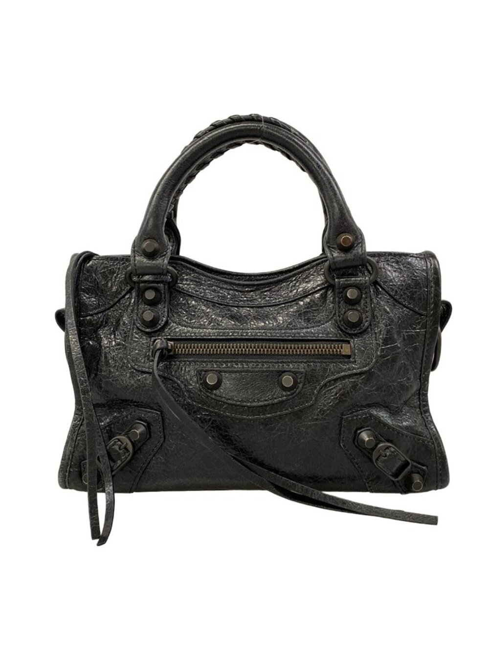 Balenciaga Handbag Le City Mini Black Leather